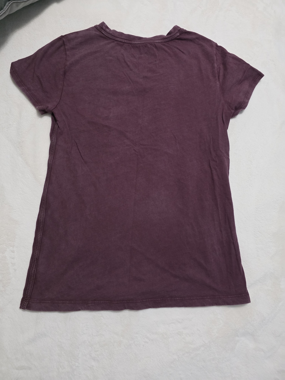 Athleta Organic Cotton Daily Short Sleeve Tee Antique Burgandy Small